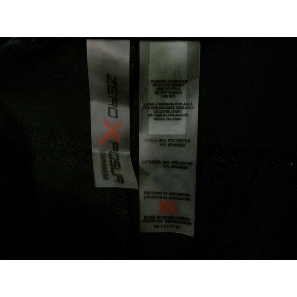 ZeroXposur Mens Paddle Shorts Black Quick Dry‎ UPF 50 Board Shorts Y98207 XL